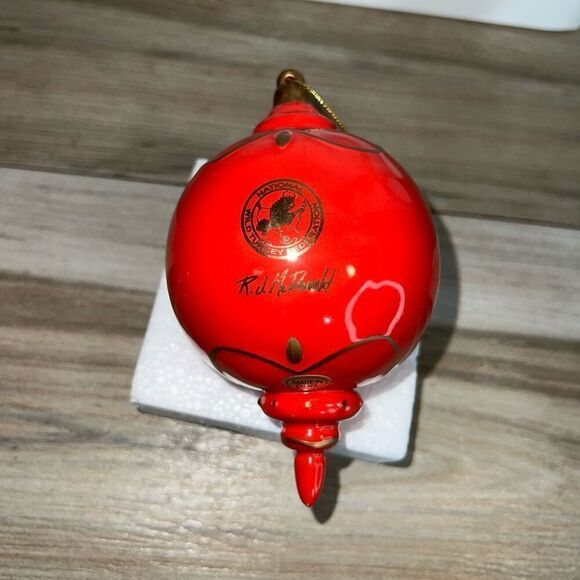 National Wild Turkey Federation Santa Dear Christmas Ornament~RJ Mcdonald Signed - Picture 4 of 8